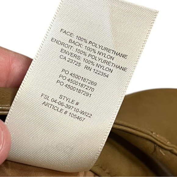 Aritzia Wilfred Melina Brown Vegan Leather Pants - Picture 10 of 10